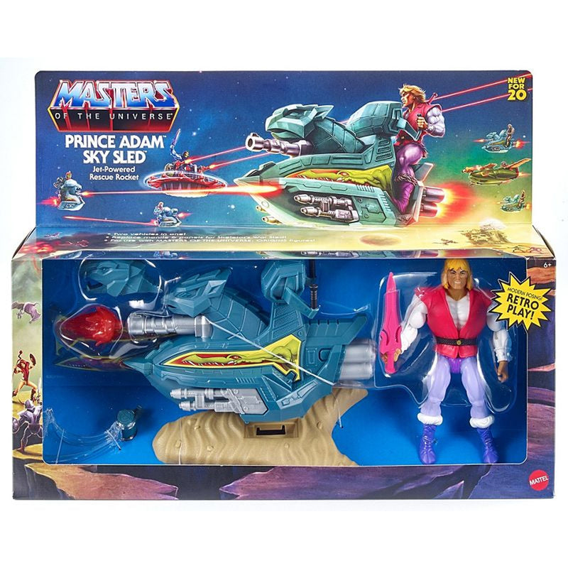 Masters of the Universe Origins Prince Adam Battle Skysled Vehicle Toys & Games Mattel   