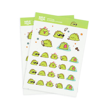 Milk Mocha Bear: Matcha Planner Sticker Sheets Decorative Stickers Milk Mocha Bear