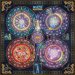 Math Masters [Board Game, 2-4 Players] Board Game GS2 Games
