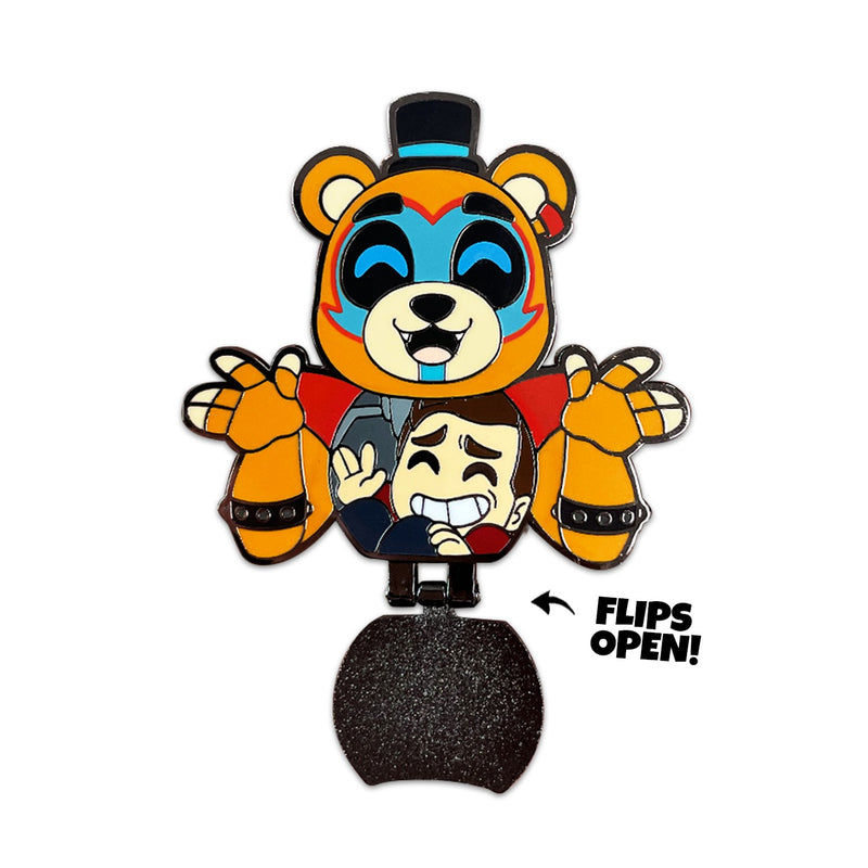 Youtooz: Pin Collection - Matpat X FNAF Five Nights at Freddy's Glamrock Freddy Covered Pin Toys & Games Youtooz   