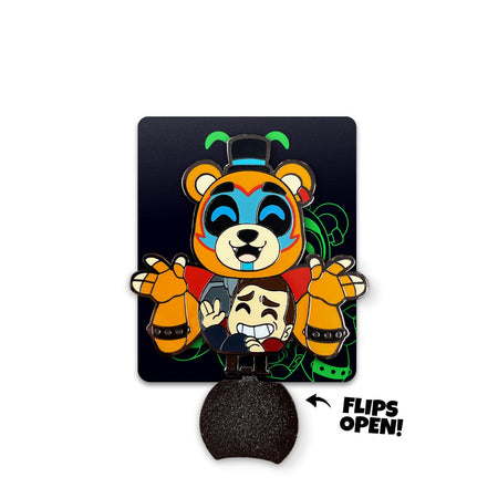 Youtooz: Pin Collection - Matpat X FNAF Five Nights at Freddy's Glamrock Freddy Covered Pin Toys & Games Youtooz   