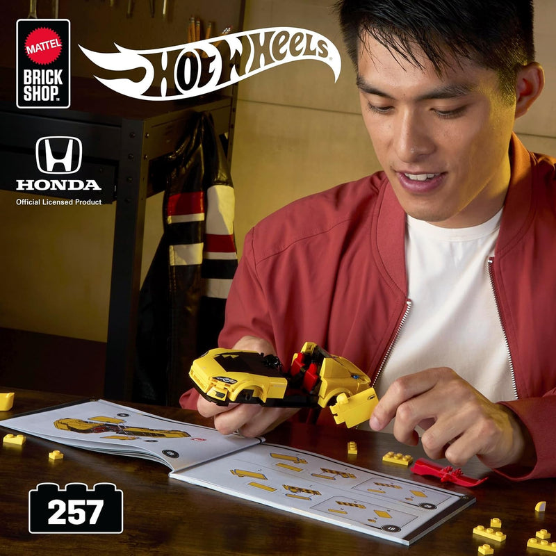 Mattel Brick Shop: Hot Wheels Speed Series Building Set - 07' Honda S2000 Toys & Games Mattel