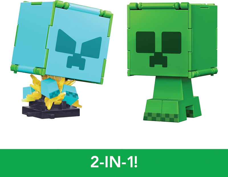 Minecraft: Flippin Figs Creeper with 2-in-1 Fidget Play - 3.75" Toys & Games Mattel