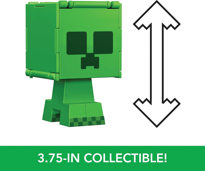 Minecraft: Flippin Figs Creeper with 2-in-1 Fidget Play - 3.75" Toys & Games Mattel