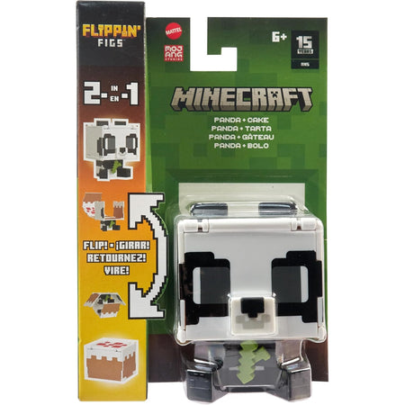 Minecraft: Flippin Figs Panda with 2-in-1 Fidget Play - 3.75" Toys & Games Mattel