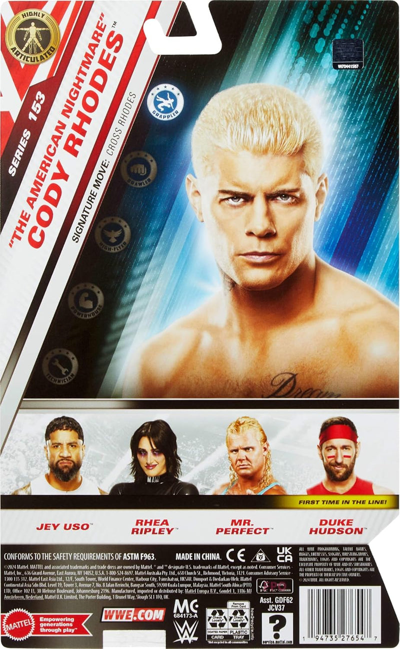 WWE Main Event Series: Cody Rhodes The American Nightmare Action Figure #153 Toys & Games Mattel