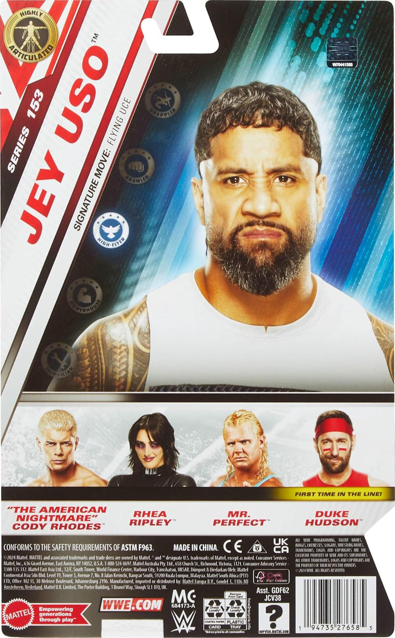 WWE Main Event Series: Jey Uso - Action Figure #153 Toys & Games Mattel