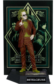 McFarlane Movie Maniacs: Beetlejuice Beetlejuice - Beetlejuice Figure Glow in the Dark Platinum Edition Toys & Games McFarlane Toys