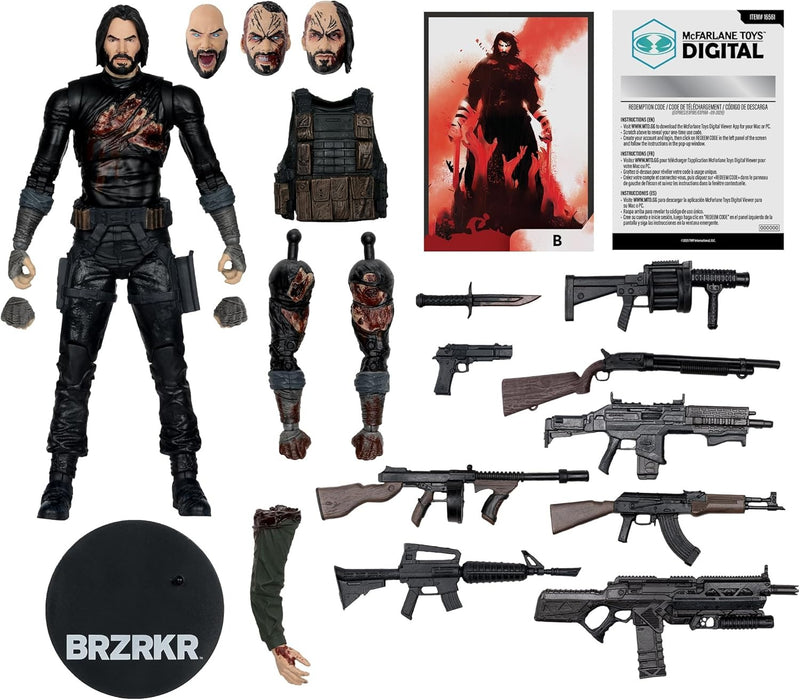 DC Direct Digital McFarlane Toys: BRZRKR B - 7" Deluxe Action Figure Toys & Games McFarlane Toys