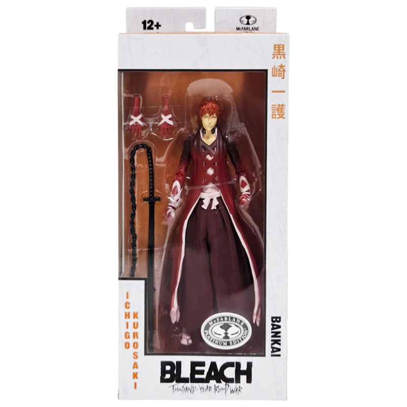 McFarlane Toys: Bleach Thousand-Year Blood War: Ichigo Kurosaki Fullbring Bankai - Platinum Edition 7" Figure Toys & Games McFarlane Toys