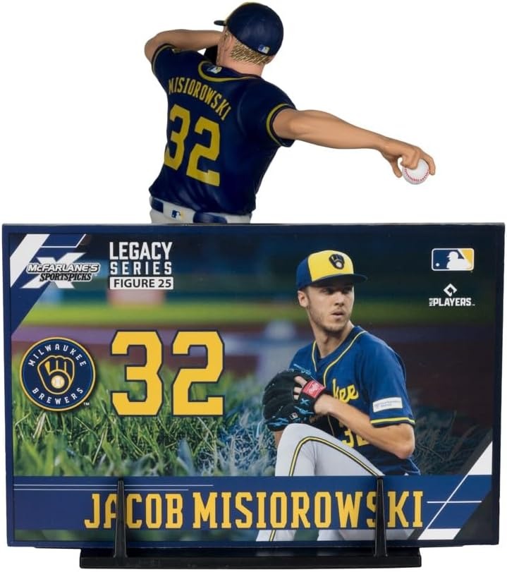 McFarlane Toys: MLB Players Jacob Misiorowski - Milwaukee Brewers #32 7" Figure Toys & Games McFarlane Toys