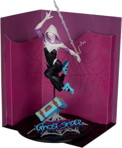 McFarlane Toys: Marvel Collection - Ghost-Spider - The Amazing Spider-Man #1 - 1:10th Scale Figure Gold Label Collection Toys & Games McFarlane Toys