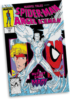 McFarlane Toys: Marvel Collection - Iceman 1:6 Scale Collectible with Scene (Marvel Tales #229) Autograph Edition (Gold Label) Toys & Games McFarlane Toys