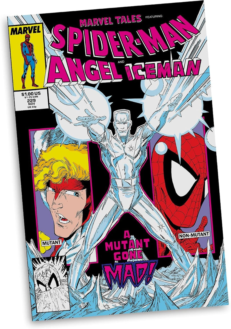 McFarlane Toys: Marvel Collection - Iceman 1:6 Scale Collectible with Scene (Marvel Tales #229) Autograph Edition (Gold Label) Toys & Games McFarlane Toys
