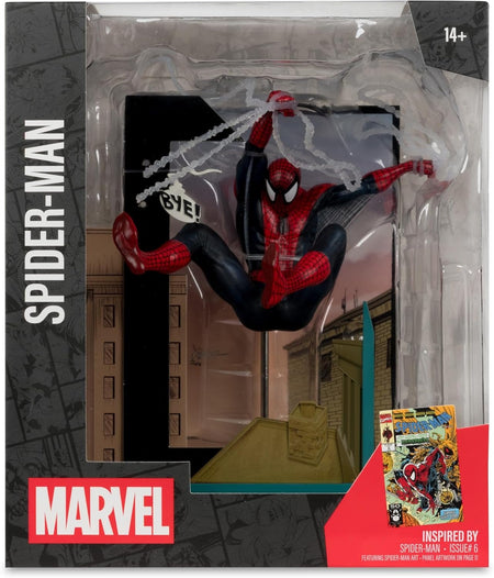McFarlane Toys: Marvel Collection - Spider-Man 1:10 Scale - Spider-Man Issue #6 Toys & Games McFarlane Toys