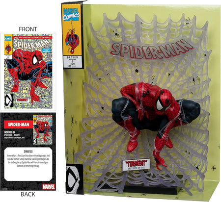 Marvel Spider-Man: 1:6th Scale Collectible - w/ Comic Book Spider-Man #1 Toys & Games McFarlane Toys