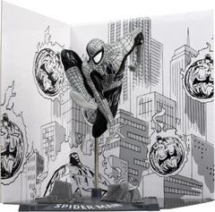 Marvel Spider-Man: Black and White Spider-Man Issue #6 Figure Gold Label Collection Toys & Games McFarlane Toys