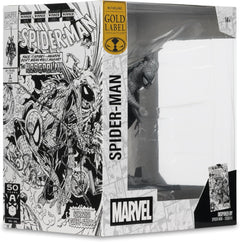 Marvel Spider-Man: Black and White Spider-Man Issue #6 Figure Gold Label Collection Toys & Games McFarlane Toys