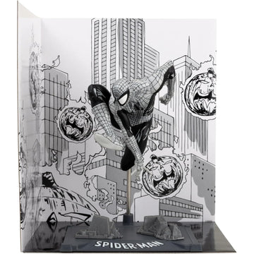 Marvel Spider-Man: Black and White Spider-Man Issue #6 Figure Gold Label Collection Toys & Games McFarlane Toys