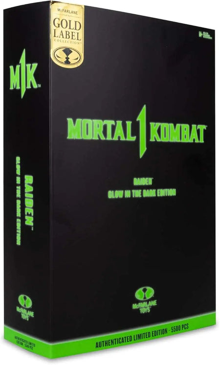Mortal Kombat 1 - Glow in the Dark Raiden Gold Label Collection - 7" Figure Toys & Games McFarlane Toys