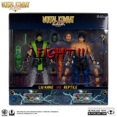 McFarlane Toys: Mortal Kombat Klassic - Liu Kang vs Reptile Figures 7" Figure Toys & Games McFarlane Toys