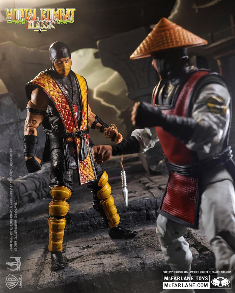 McFarlane Toys: Mortal Kombat Klassic: Scorpion vs Raiden - 7" Figure Toys & Games McFarlane Toys