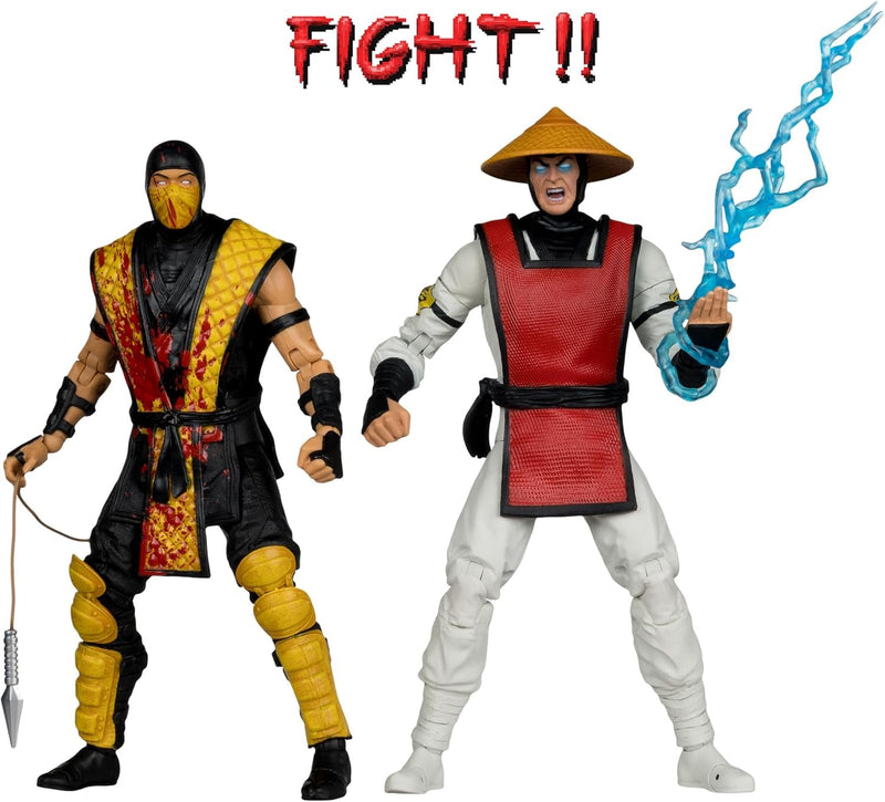 McFarlane Toys: Mortal Kombat Klassic: Scorpion vs Raiden - 7" Figure Toys & Games McFarlane Toys