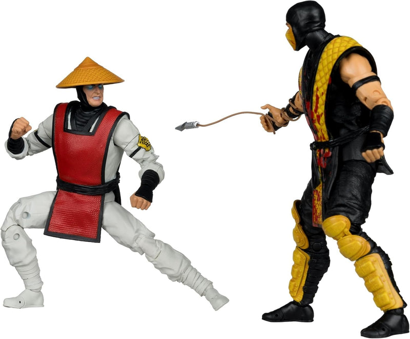 McFarlane Toys: Mortal Kombat Klassic: Scorpion vs Raiden - 7" Figure Toys & Games McFarlane Toys