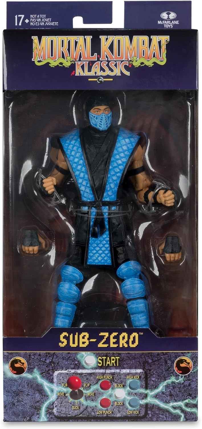 Mortal Kombat Klassic: Sub-Zero - 7" Figure Toys & Games McFarlane Toys