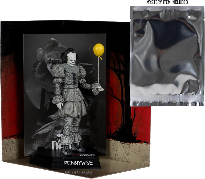 McFarlane Toys: Movie Maniacs Welcome to Derry IT - Pennywise Figure - Black and White Toys & Games McFarlane Toys