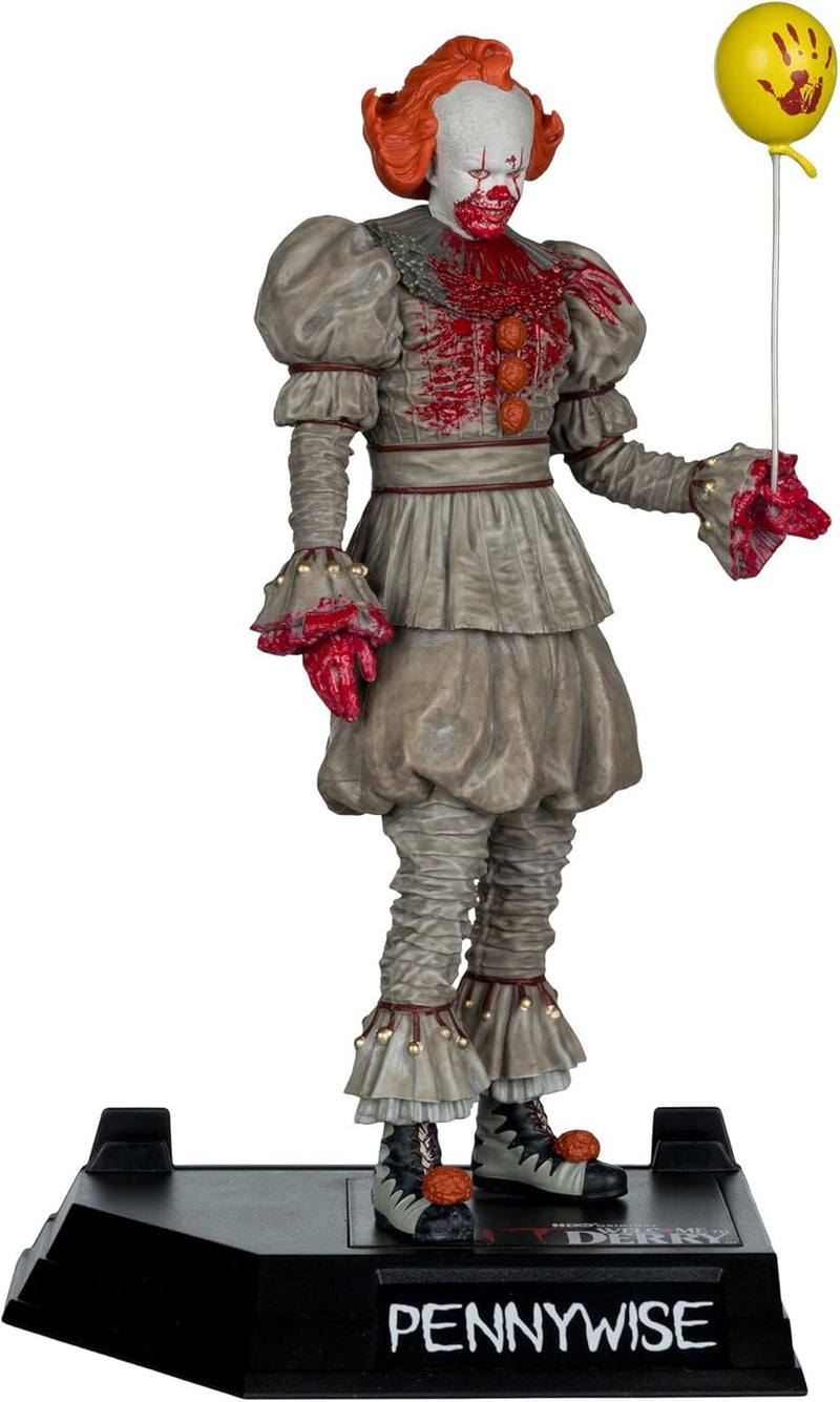 McFarlane Toys: Movie Maniacs Welcome to Derry IT - Pennywise Figure - Bloody Toys & Games McFarlane Toys