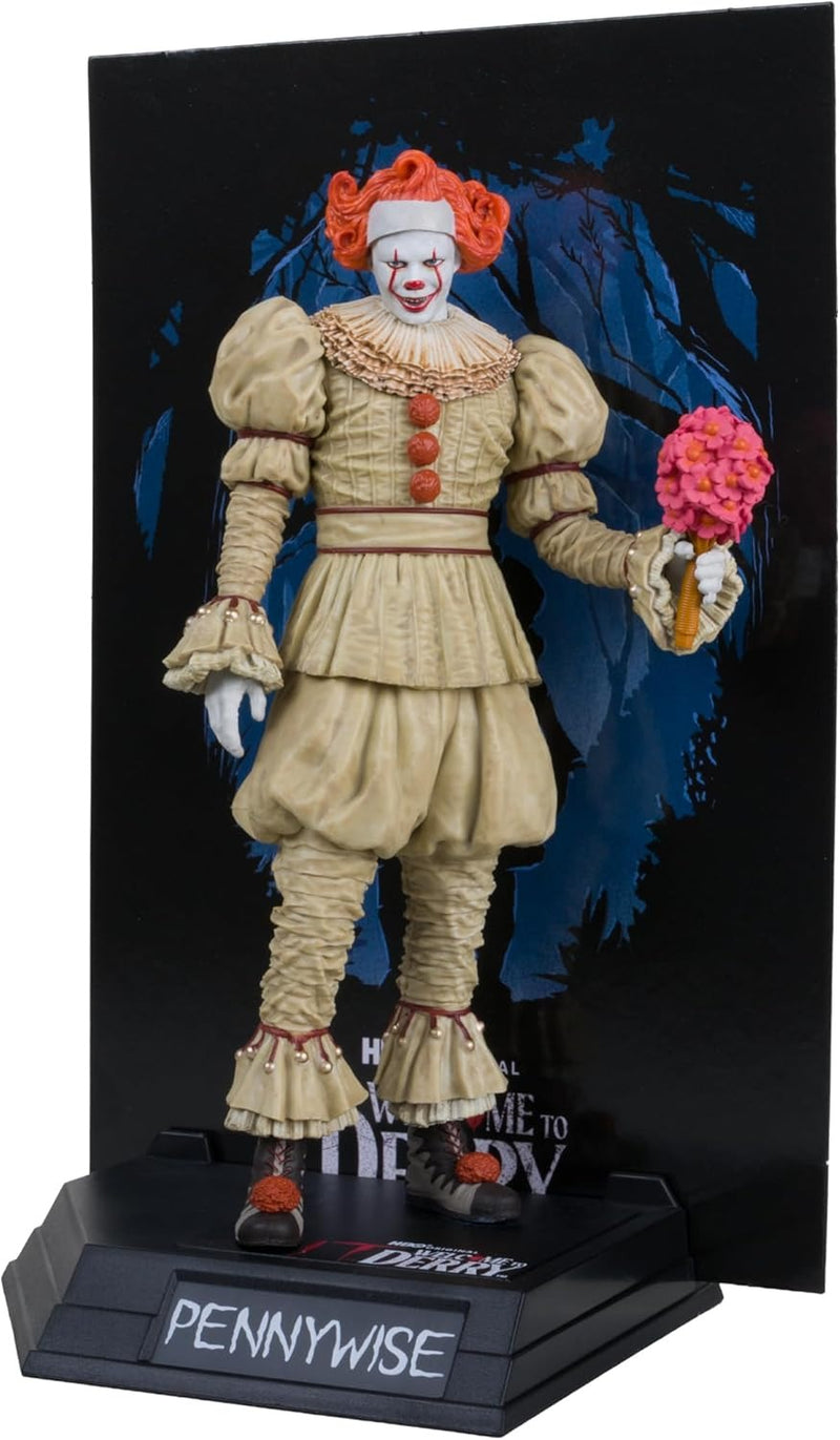 Movie Maniacs Welcome to Derry: IT Pennywise Figure Flashback - Gold Label Collection Toys & Games McFarlane Toys