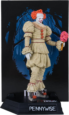 Movie Maniacs Welcome to Derry: IT Pennywise Figure Flashback - Gold Label Collection Toys & Games McFarlane Toys