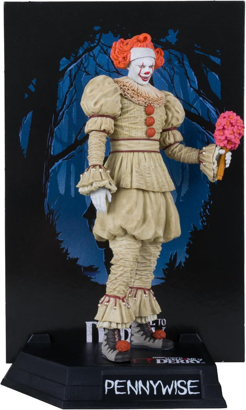 Movie Maniacs Welcome to Derry: IT Pennywise Figure Flashback - Gold Label Collection Toys & Games McFarlane Toys