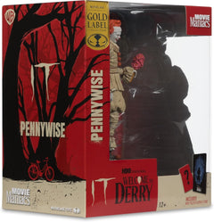 Movie Maniacs Welcome to Derry: IT Pennywise Figure Flashback - Gold Label Collection Toys & Games McFarlane Toys