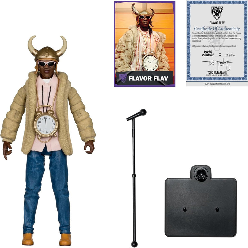 McFarlane Toys: Music Maniacs Hip Hop - Flavor Flav 6" Figure Toys & Games McFarlane Toys