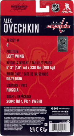 McFarlane Toys: NHL Players - Alex Ovechkin #8 - Washinngton Capitals 6" Figure Toys & Games McFarlane Toys
