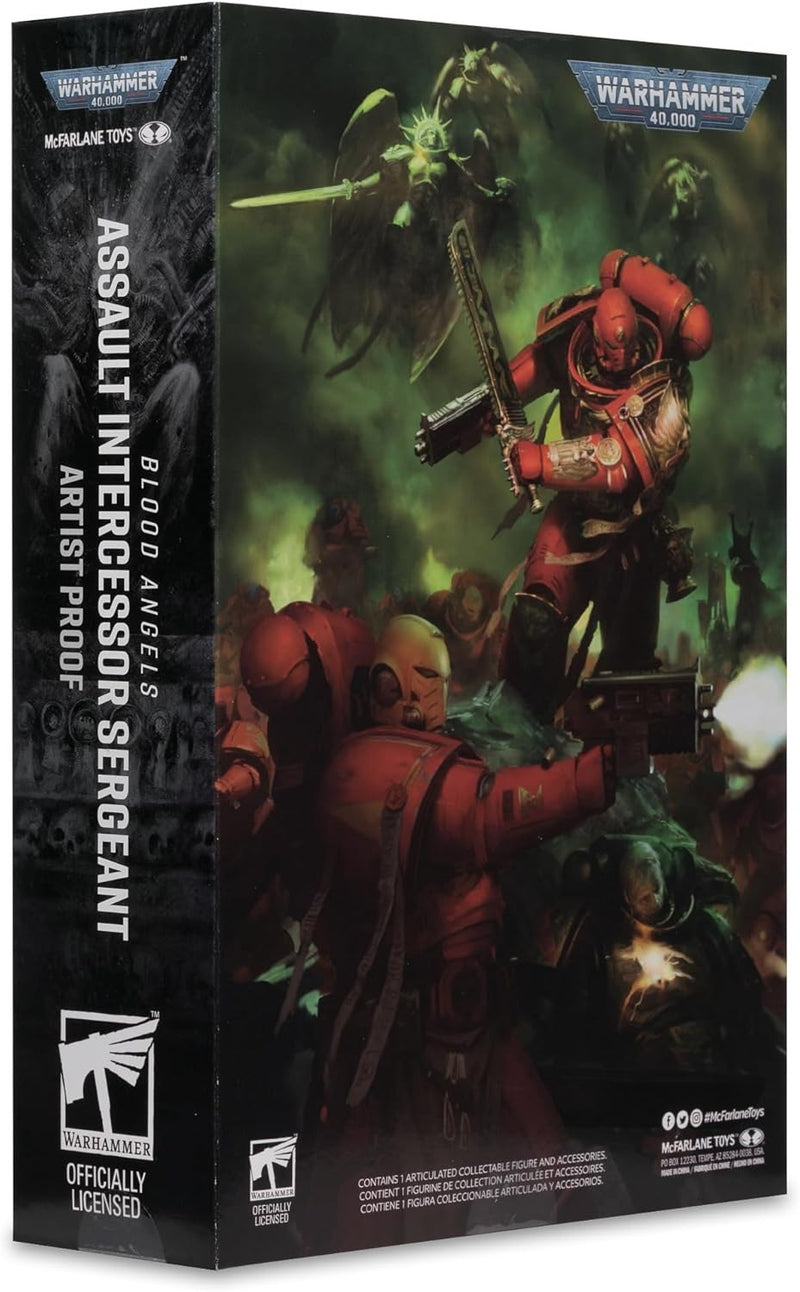 McFarlane Toys: Warhammer 40K - Blood Angels Assault Intercessor Sergeant - Artist Proof Toys & Games Imports Dragon