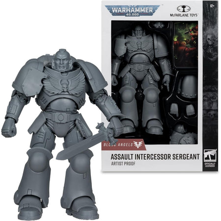 McFarlane Toys: Warhammer 40K - Blood Angels Assault Intercessor Sergeant - Artist Proof Toys & Games McFarlane Toys