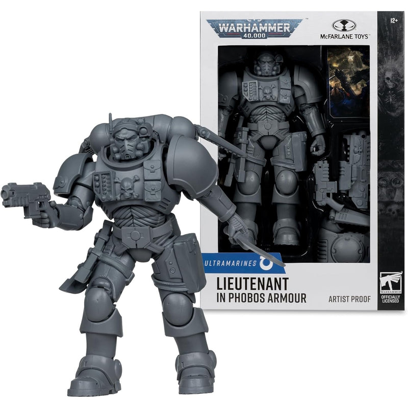 McFarlane Toys: Warhammer 40K - Ultramarines Lieutenant In Phobos Armour - Artist Proof Toys & Games McFarlane Toys
