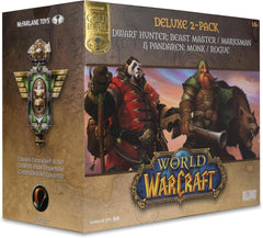 World of Warcraft: Dwarf Hunter Beastmaster/Marksman and Pandaren Monk/Rogue - 2-Pack 1:12 Scale Figure Toys & Games McFarlane Toys