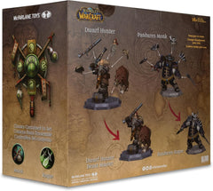 World of Warcraft: Dwarf Hunter Beastmaster/Marksman and Pandaren Monk/Rogue - 2-Pack 1:12 Scale Figure Toys & Games McFarlane Toys