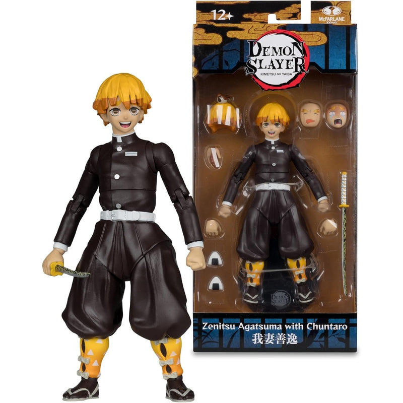 McFarlane Toys: Zenitsu Agatsuma With Chuntaro Toys & Games McFarlane Toys