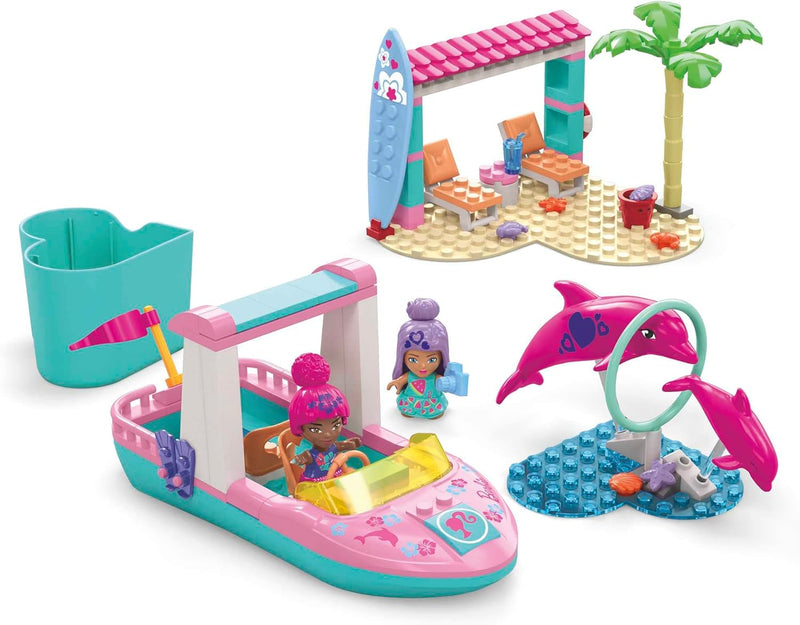 MEGA: Barbie Dolphin Exploration - 121 Piece Building Set Toys & Games Mattel   