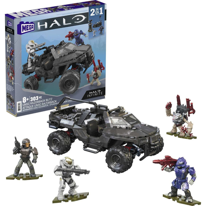 MEGA: HALO UNSC Razorback Blitz - 303 Piece Building Set Toys & Games MEGA