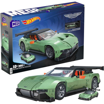 MEGA: Hot Wheels Aston Martin Vulcan - 986 Piece Building Set Toys & Games Mattel   