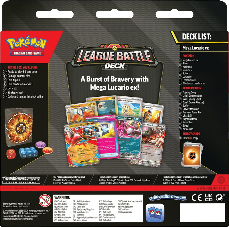 Pokemon TCG: League Battle Deck - Mega Lucario ex Card Game Pokemon