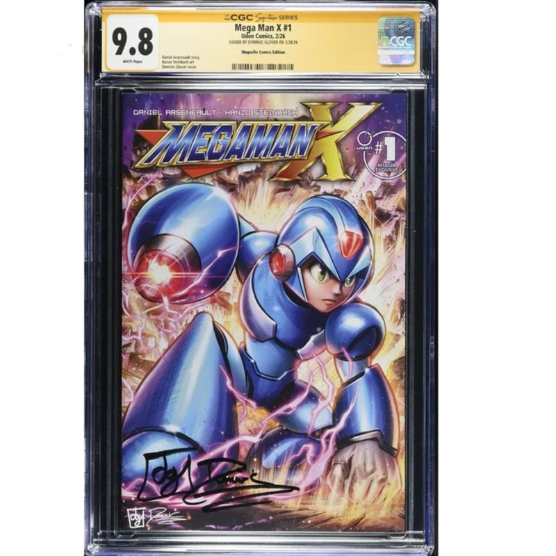 Mega Man X: #1 [Dominic Glover CGC 9.8 Signature Series Shopville Exclusive] 2026 Comics Udon Entertainment