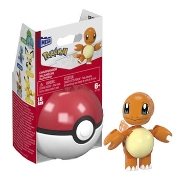 MEGA Pokemon: Charmander Pokeball - 16 Piece Building Set Toys & Games Mega Construx