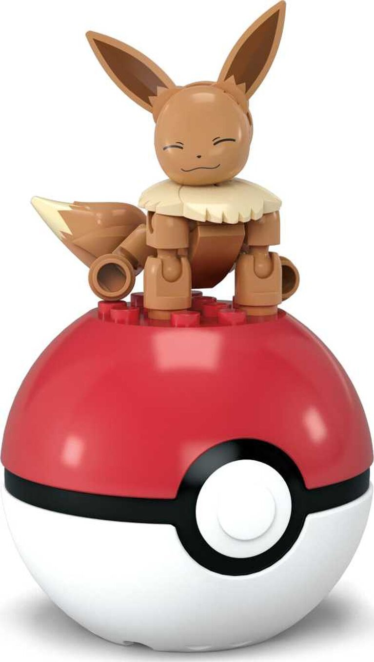 MEGA Pokemon: Eevee Pokeball - 24 Piece Building Set Toys & Games Mega Construx